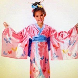Halloween Girls Beautiful Asian Princess Kimono Costume -- One Size